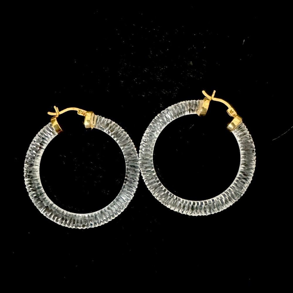 Transparent earrings